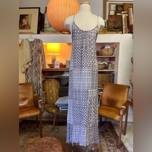 Flynn Skye Backless Patchwork Dress Adjustable Straps Size M